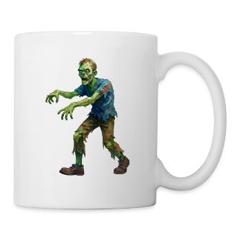 Zombie Aquarelle Décharné - Halloween - Mug blanc - blanc - Droite