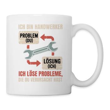 Je suis un artisan : solution au lieu de problème - Mug blanc - blanc - Droite