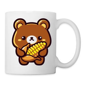 OursKawaiiMaïs - Mug blanc - blanc - Droite