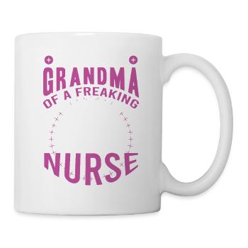 Stolze Krankenschwester Oma - Tasse - Weiß - Rechts