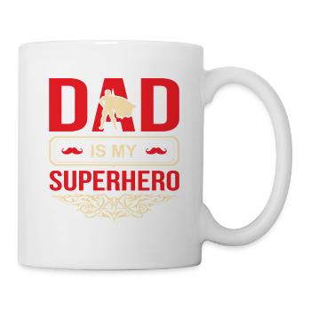 Dad Hero Best Friend Family Gifts - Mug - white - Right