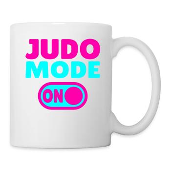 Judo Mode ON – Stärke, Disziplin & Kampfgeist - Tasse - Weiß - Rechts