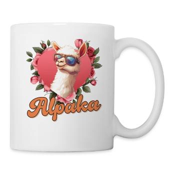 Alpaga Fan ALPAGA Femmes Lama Drôle - Mug blanc - blanc - Droite