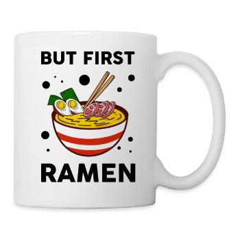 Mais d’abord Ramen Amateur de Ramen mignon, Gourmet - Mug blanc - blanc - Droite