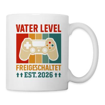 Gambler Dad FATHER LEVEL UNLOCKED EST 2026 - Mug - white - Right