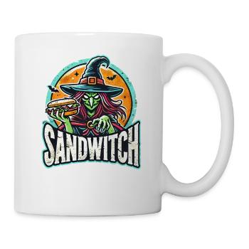 Sandwitch Witch Halloween Illustration - Mug - white - Right