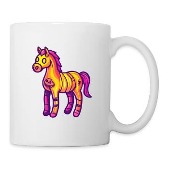 Horse Halloween Zombie - Mug - white - Right