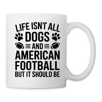Football Saying Dogs Funny Football Gift - Mug - white - Right