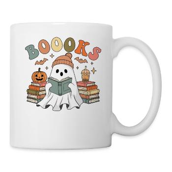 Lecture Fantôme Halloween - Mug blanc - blanc - Droite