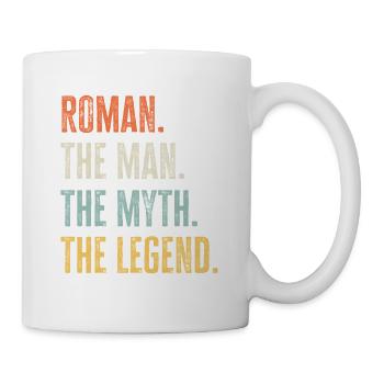 Roman Man Myth Legend Retro Design Gift Name - Mug - white - Right