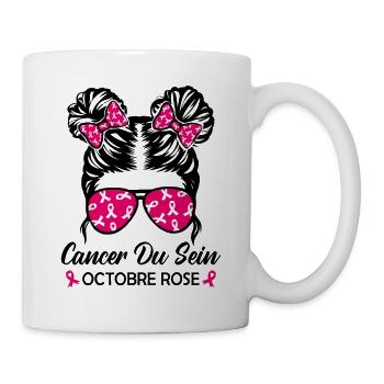 Breast Cancer Pink October - Mug - white - Right