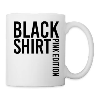 T-Shirt Noir édition Rose Black Shirt Pink Edition - Mug - white - Right