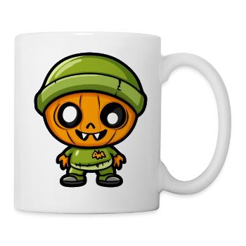 Zombie Halloween Cute Comic - Mug - white - Right