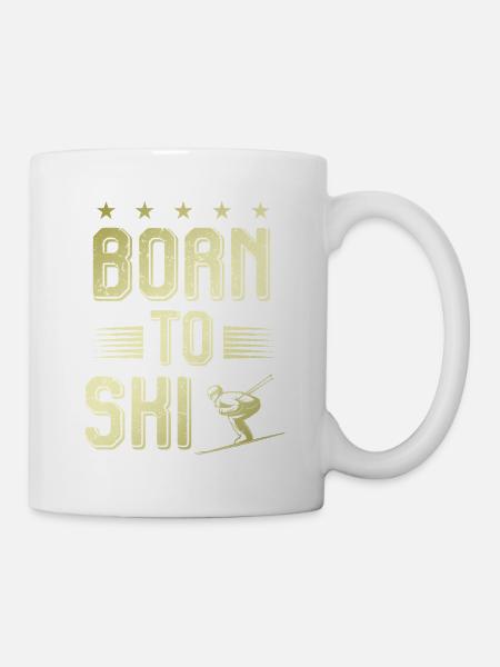 geboren zum ski - Mugg - vit