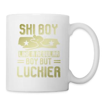 ski junge - Tasse - Weiß - Rechts