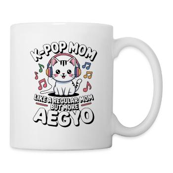 K-Pop Mom Funny Korea Music Aegyo - Mug - white - Right