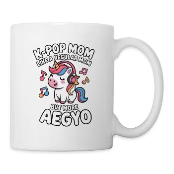K-Pop Mama Lustig Korea Musik Aegyo - Tasse - Weiß - Rechts