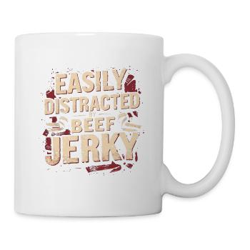 Beef Jerky Dried Meat Biltong Pemmican - Mug - white - Right