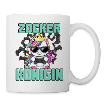 Gambler Queen - Licorne - Mug blanc - blanc - Droite