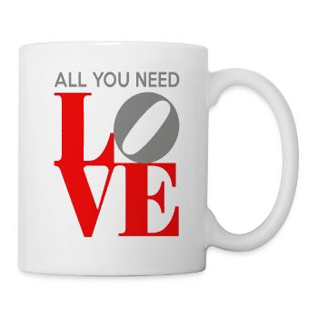 All You Need Is Love Pop Art - Tasse - Weiß - Rechts