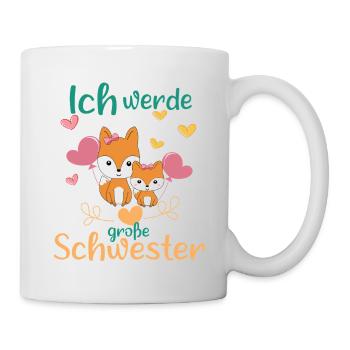 Big sister again soon: Foxes announce in 2026 - Mug - white - Right