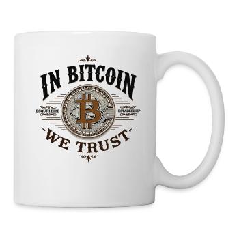 Dans Bitcoin We Trust – Crypto Vintage Btc - Mug blanc - blanc - Droite