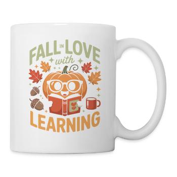 Fall In Love With Teaching Fall Teacher - Mug - white - Right