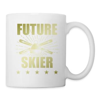 zukunft ski sport - Tasse - Weiß - Rechts