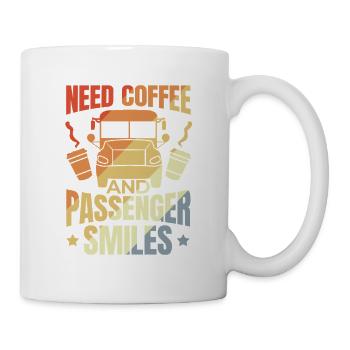 Need Coffee and Passenger Smiles - Mug - white - Right