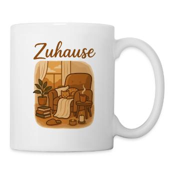 Zuhause Gemütliches Wohnzimmer - Tasse - Weiß - Rechts