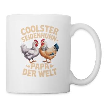 Coolest silky chicken dad in the world - Mug - white - Right
