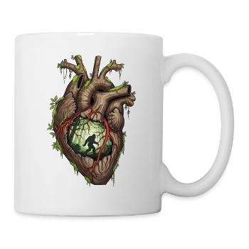 Heart Bigfoot Jungle - Mug - white - Right