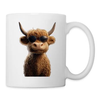 Vache Highland Vache Highland Bovins Bovins Vaches d’élevage - Mug blanc - blanc - Droite