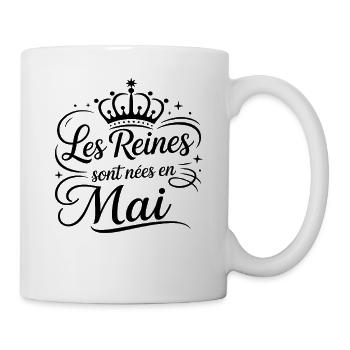 Les Reines sont nées en mai Anniversaire - Mug blanc - blanc - Droite