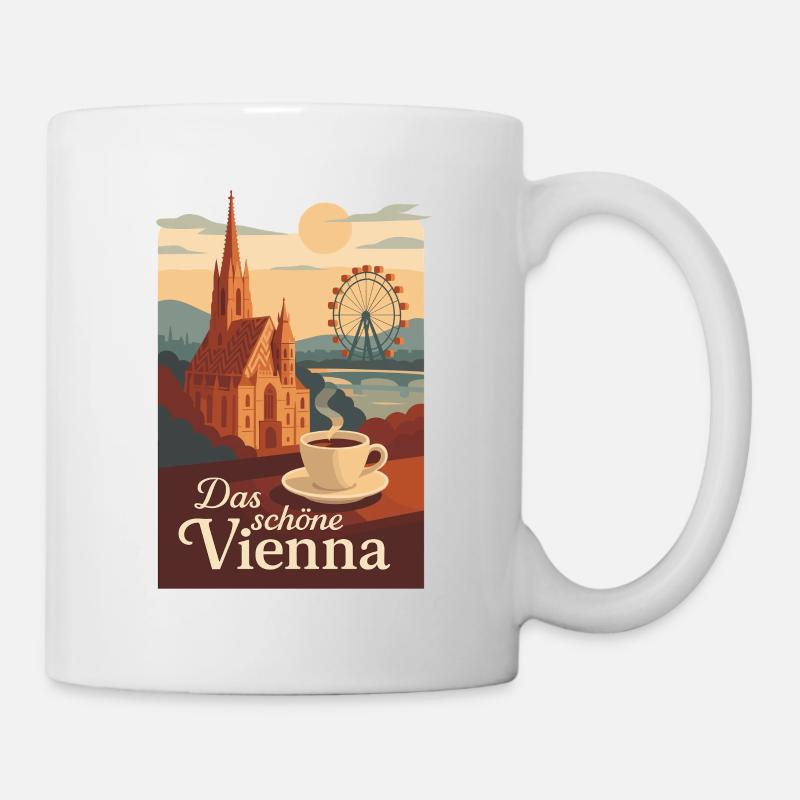 Das schöne Wien Poster - Tasse - Weiß