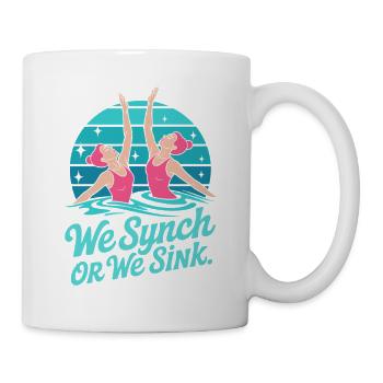 Natation synchronisée Natation artistique Sports nautiques - Mug blanc - blanc - Droite