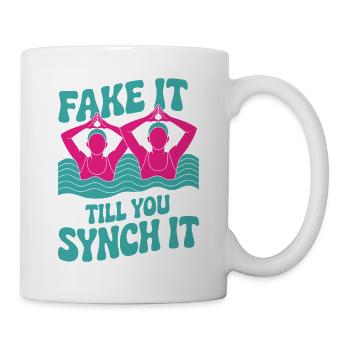 Synchronschwimmen Kunstschwimmen Wassersport - Tasse - Weiß - Rechts