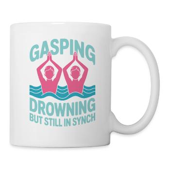 Synchronschwimmen Kunstschwimmen Wassersport - Tasse - Weiß - Rechts