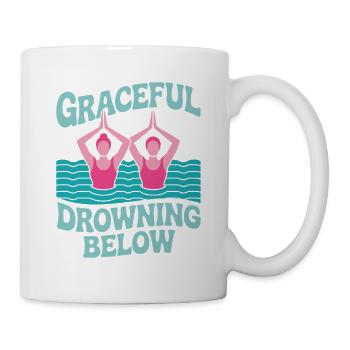 Synchronschwimmen Kunstschwimmen Wassersport - Tasse - Weiß - Rechts