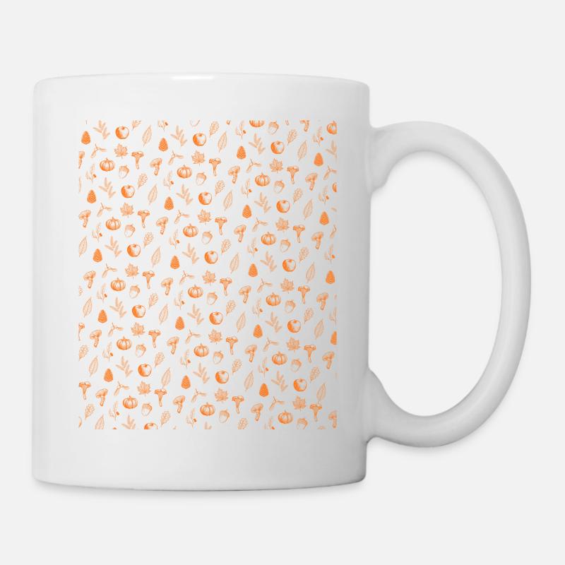 Modèle de récolte d’automne - Saison d’automne douillette - Mug blanc - blanc