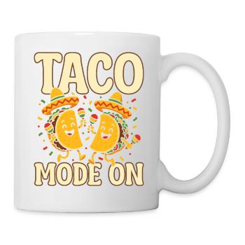 Mode tacos sur un amateur de cuisine mexicaine drôle - Mug blanc - blanc - Droite