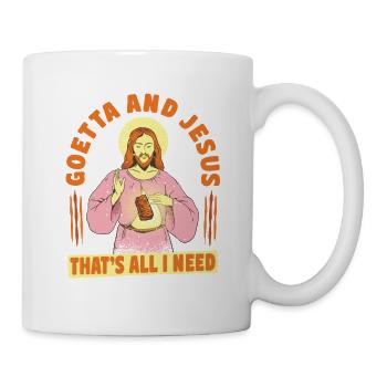 Goetta Wurst Goetta And Jesus That's All I Need - Mug - white - Right