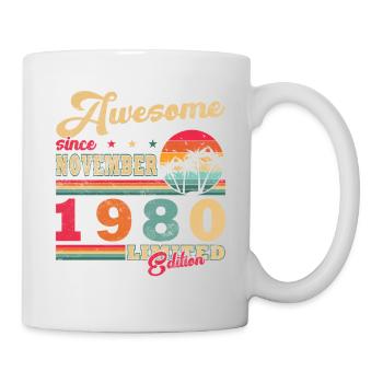 november 1980 Geburtstag november 1980 - Tasse - Weiß - Rechts