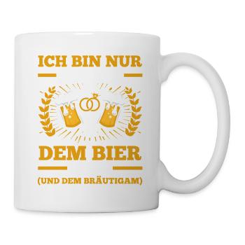 JGA Team Bräutigam Junggesellenabschied - Tasse - Weiß - Rechts