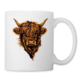 Vache Highland Vache Highland Bovins Bovins Vaches d’élevage - Mug blanc - blanc - Droite