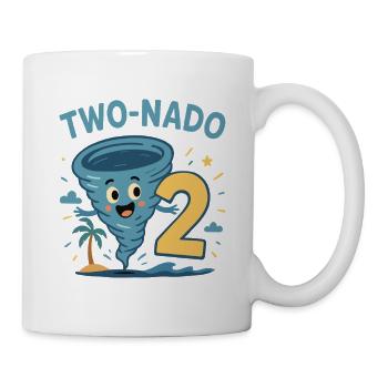 Deux Nado 2 Thème d’anniversaire tropical - Mug blanc - blanc - Droite