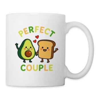 Perfect Couple Avocado and Toast Love - Tasse - Weiß - Rechts