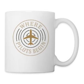 Flight Instructor Cfi Pilot Aviation Instructor - Mug - white - Right