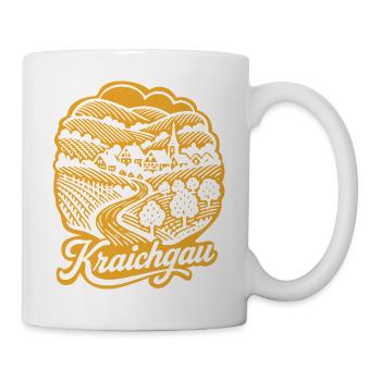 Kraichgau Retro Design mit Schriftzug - Tasse - Weiß - Rechts