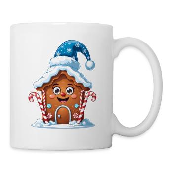 Maison en pain d’épices Magie de l’hiver - Mug blanc - blanc - Droite